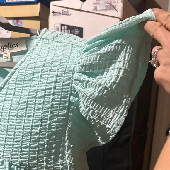 36c# Haptics W Sz S Mint Green Women's nightgown. NWOT/EUC FIRM $20 PRICE - Picture 4 of 9